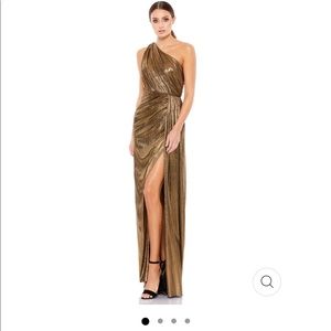 Gold metallic dress